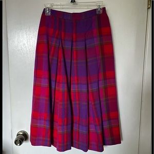 Vintage Plaid Skirt